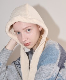idem | hoodie like beanie/ニットバラクラバ(ニットキャップ/ビーニー)