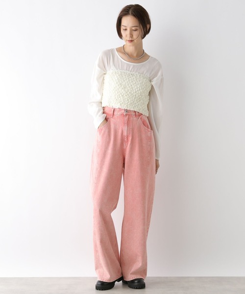 LEPSIM（レプシィム）の「2PSETシャーリンクベアブラウス　138414（シャツ/ブラウス・レディース・ブラック/アイボリー・FREE）」の7枚目の写真