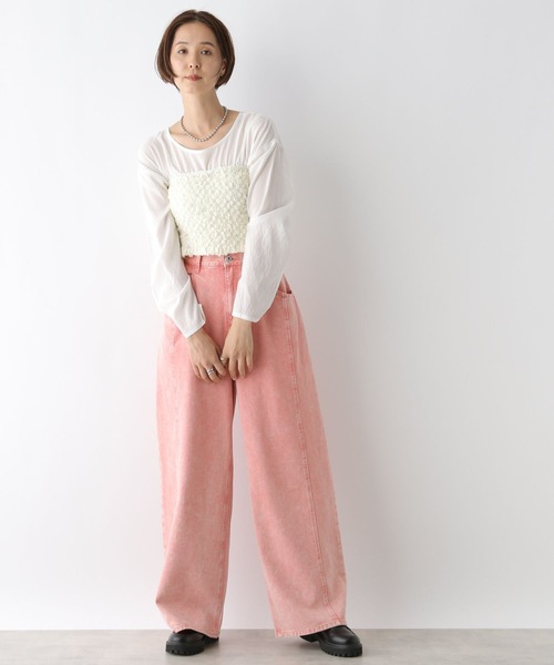 LEPSIM（レプシィム）の「2PSETシャーリンクベアブラウス　138414（シャツ/ブラウス・レディース・ブラック/アイボリー・FREE）」の8枚目の写真