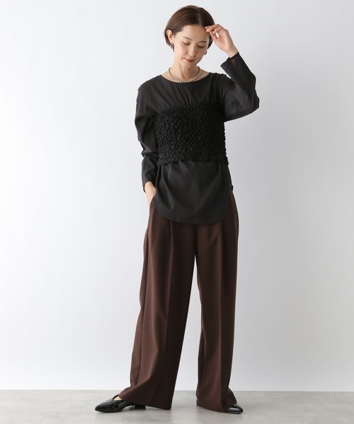 LEPSIM（レプシィム）の「2PSETシャーリンクベアブラウス　138414（シャツ/ブラウス・レディース・ブラック/アイボリー・FREE）」の13枚目の写真