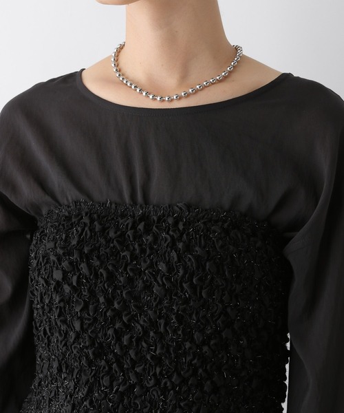 LEPSIM（レプシィム）の「2PSETシャーリンクベアブラウス　138414（シャツ/ブラウス・レディース・ブラック/アイボリー・FREE）」の17枚目の写真