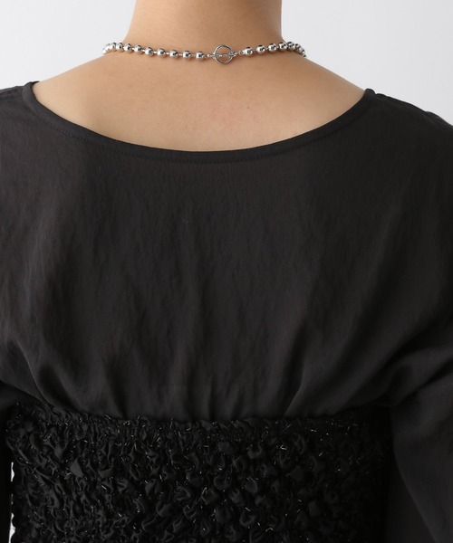 LEPSIM（レプシィム）の「2PSETシャーリンクベアブラウス　138414（シャツ/ブラウス・レディース・ブラック/アイボリー・FREE）」の20枚目の写真