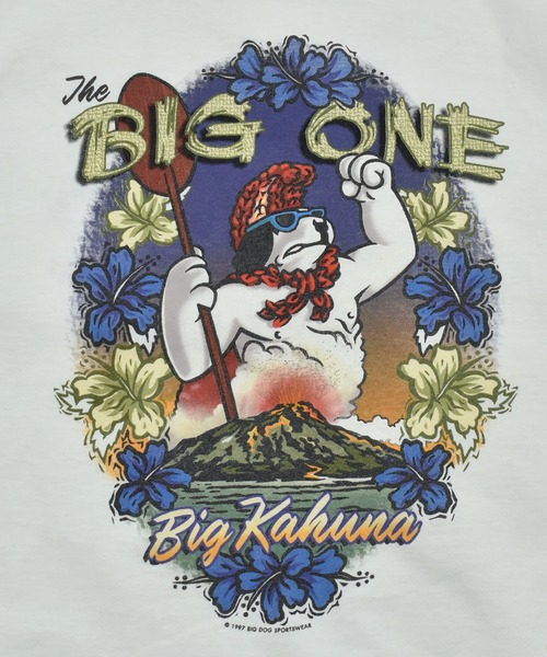 VINTAGE(ヴィンテージ)の「【ヴィンテージ古着】90’s BIG DOG “BIG ONE” プリントTシャツ(Tシャツ/カットソー・メンズ・ホワイト・LARGE)」の4枚目の写真