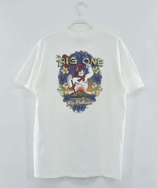 VINTAGE(ヴィンテージ)の「【ヴィンテージ古着】90’s BIG DOG “BIG ONE” プリントTシャツ(Tシャツ/カットソー・メンズ・ホワイト・LARGE)」の5枚目の写真
