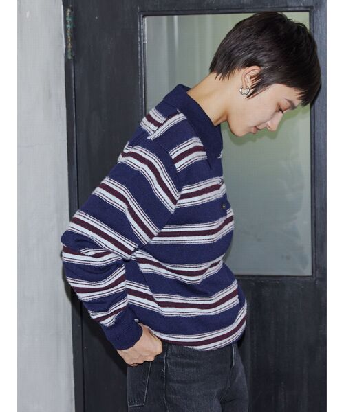 ニット セーター 「VEQUM」COLLAR LOOSE KNIT レディース VEQUM ニット セーター 「VEQUM」COLLAR LOOSE KNIT レディース