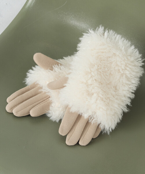セール】3WAY フェイクファー グローブ（手袋）｜COMME CA ISM