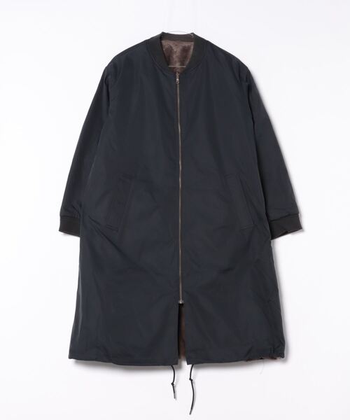 LE GLAZIK（ルグラジック）の「LE GLAZIK LG-A0259 ECF MA-1 LONG COAT（ダウンジャケット/コート・レディース・ダークブラウン系/カーキ系・36）」の2枚目の写真
