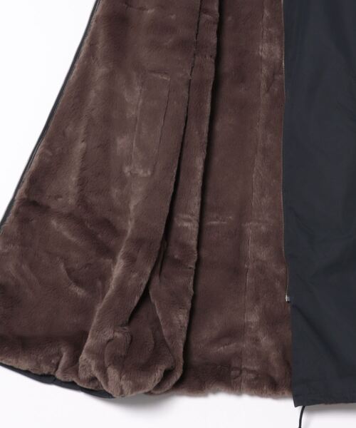 LE GLAZIK（ルグラジック）の「LE GLAZIK LG-A0259 ECF MA-1 LONG COAT（ダウンジャケット/コート・レディース・ダークブラウン系/カーキ系・36）」の4枚目の写真