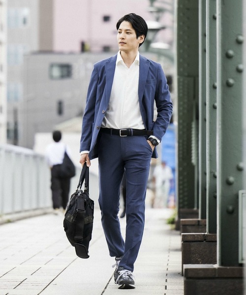 EDWIN(エドウィン)の「デニスラ スリムテーパード スラックス デニムパンツ ビジネスカジュアル 洗える 【ヴィンテージテイスト】(スラックス・メンズ・ブラック系その他/ダークブルー/ライトブルーグレー/グレー系その他2・29/30/31/32/33/34/36)」の5枚目の写真