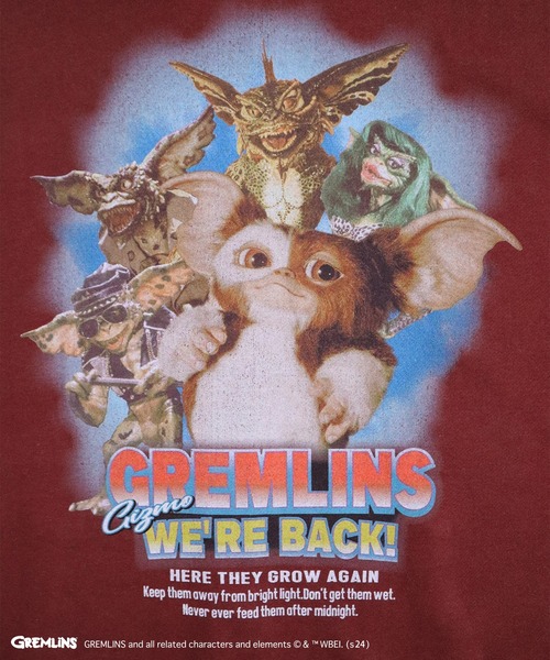 make a ray!(メイク ア レイ!)の「【GREMLINS/グレムリン】ムービーポスター オマージュデザイン ギズモBIGプリント ヴィンテージライク ジップパーカー/フーディ(パーカー・メンズ・ワインレッド/ダークグリーン/チャコールグレー・M/L/XL)」の10枚目の写真