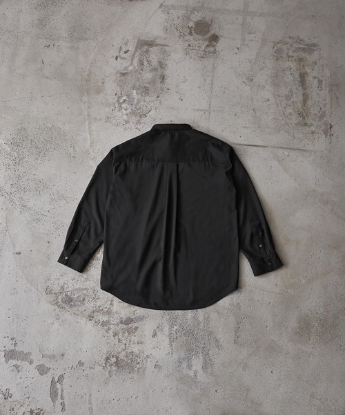 CLEL】Wool-like 2-way Design Shirt / ウールライク 2way