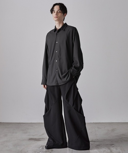 【CLEL core.】Super120'sウール2wayシャツ CLEL（クレイル）の「【CLEL core.】Super120's Wool 2way Shirt