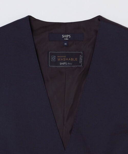 SHIPS Colors(シップス カラーズ)の「SHIPS Colors:〈洗濯機可能〉TW ベスト(セットアップ対応可能)(スーツベスト・メンズ・コバルトブルー・44/46/48/50/52/42)」の5枚目の写真