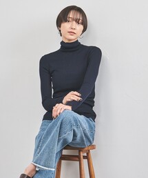UNITED ARROWS | シルクリブ タートルネック ニット(ニット/セーター)