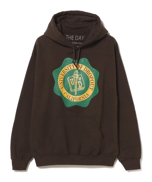 THE DAY(ザデイ)の「THE DAY / 別注 Pullover Sweat Hoodie(スウェット・メンズ・ライトグレー/ブラウン・L/XL/M)」の4枚目の写真