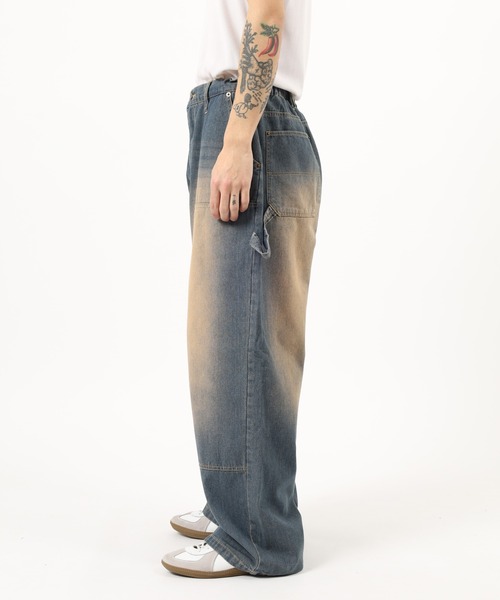 Jungle Storm(ジャングルストーム)の「Double knee painter pants / ダブルニーペインターパンツ unisex(デニムパンツ・メンズ・ブラック/ネイビー・L/M)」の12枚目の写真