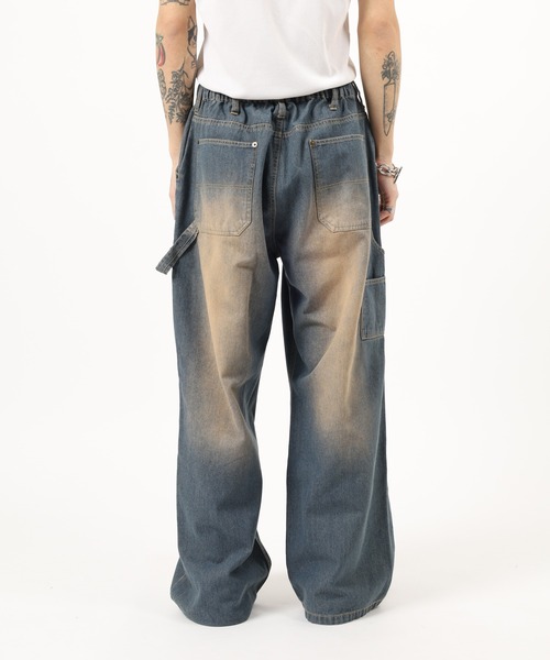 Jungle Storm(ジャングルストーム)の「Double knee painter pants / ダブルニーペインターパンツ unisex(デニムパンツ・メンズ・ブラック/ネイビー・L/M)」の11枚目の写真
