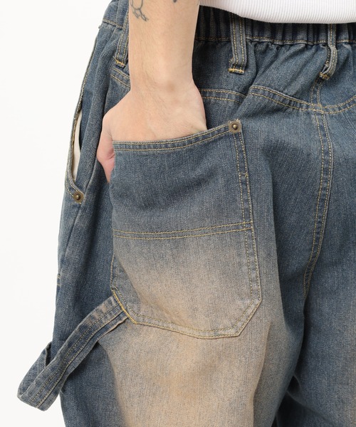 Jungle Storm(ジャングルストーム)の「Double knee painter pants / ダブルニーペインターパンツ unisex(デニムパンツ・メンズ・ブラック/ネイビー・L/M)」の5枚目の写真