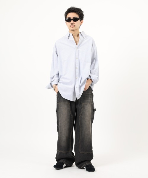 Jungle Storm(ジャングルストーム)の「Double knee painter pants / ダブルニーペインターパンツ unisex(デニムパンツ・メンズ・ブラック/ネイビー・L/M)」の20枚目の写真