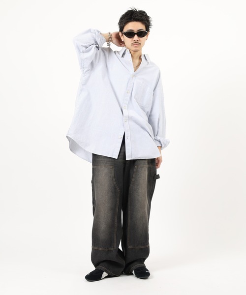 Jungle Storm(ジャングルストーム)の「Double knee painter pants / ダブルニーペインターパンツ unisex(デニムパンツ・メンズ・ブラック/ネイビー・L/M)」の19枚目の写真