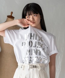 "WHITE PROJECT”STENCIL PRINT T-SHIRT / "ホワイトプロジェクト"ステンシルプリントTシャツ