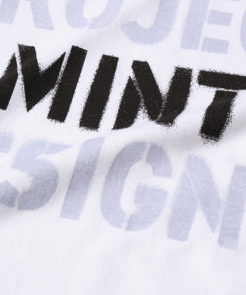 mintdesigns(ミントデザインズ)の「"WHITE PROJECT”STENCIL PRINT T-SHIRT / "ホワイトプロジェクト"ステンシルプリントTシャツ(Tシャツ/カットソー・レディース・ホワイト×レッド/ホワイト×グレー/ブラック×シルバー/ホワイト×シルバー・2)」の20枚目の写真
