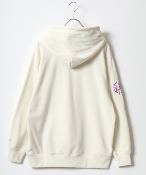 MLB(メジャーリーグベースボール)の「MLB/メジャーリーグベースボール 裏起毛 オーバーサイズ スウェットパーカー フーディー レディース メンズ トレーナー(パーカー・メンズ・オフホワイト/ブラック/オートミール/ネイビー・LL/L/M)」の7枚目の写真