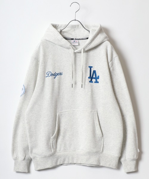 MLB(メジャーリーグベースボール)の「MLB/メジャーリーグベースボール 裏起毛 オーバーサイズ スウェットパーカー フーディー レディース メンズ トレーナー(パーカー・メンズ・オフホワイト/ブラック/オートミール/ネイビー・LL/L/M)」の8枚目の写真