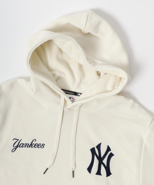 MLB(メジャーリーグベースボール)の「MLB/メジャーリーグベースボール 裏起毛 オーバーサイズ スウェットパーカー フーディー レディース メンズ トレーナー(パーカー・メンズ・オフホワイト/ブラック/オートミール/ネイビー・LL/L/M)」の14枚目の写真