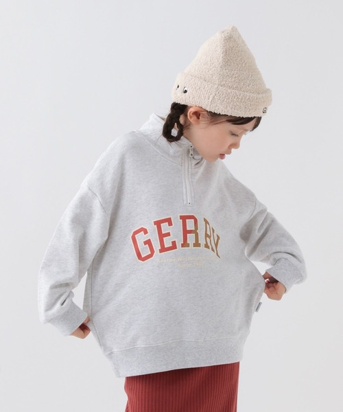GERRY(ジェリー)の「【GERRY(ジェリー)】別注ハーフジッププルオーバー(KIDS)(スウェット・キッズ・アイボリー/グリーン/ネイビー・110cm/120cm/130cm/140cm/150cm)」の5枚目の写真