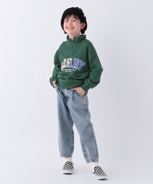 GERRY(ジェリー)の「【GERRY(ジェリー)】別注ハーフジッププルオーバー(KIDS)(スウェット・キッズ・アイボリー/グリーン/ネイビー・110cm/120cm/130cm/140cm/150cm)」の10枚目の写真