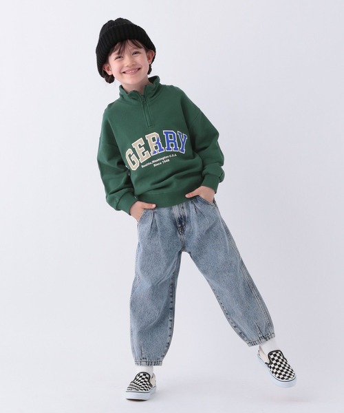 GERRY(ジェリー)の「【GERRY(ジェリー)】別注ハーフジッププルオーバー(KIDS)(スウェット・キッズ・アイボリー/グリーン/ネイビー・110cm/120cm/130cm/140cm/150cm)」の11枚目の写真