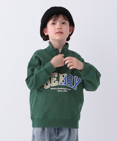 GERRY(ジェリー)の「【GERRY(ジェリー)】別注ハーフジッププルオーバー(KIDS)(スウェット・キッズ・アイボリー/グリーン/ネイビー・110cm/120cm/130cm/140cm/150cm)」の12枚目の写真