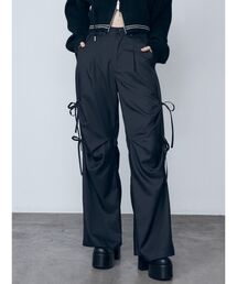エモダ　完売品　ラインリボンベロアパンツ ラインリボンベロアパンツ[品番：MKSW0058985]｜EMODA（エモダ
