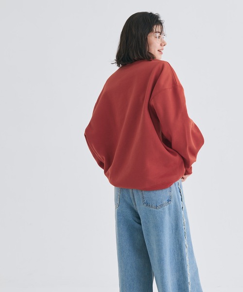 coca（coca）（コカ）の「【WEB限定セール】裏起毛 プリントロゴスウェット（スウェット・レディース・チャコール/グレイッシュベージュ/グレー/レッド・M/L）」の7枚目の写真