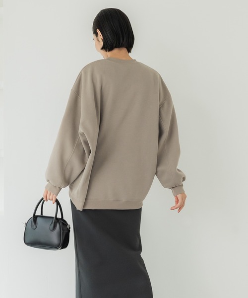 coca（coca）（コカ）の「【WEB限定セール】裏起毛 プリントロゴスウェット（スウェット・レディース・チャコール/グレイッシュベージュ/グレー/レッド・M/L）」の15枚目の写真