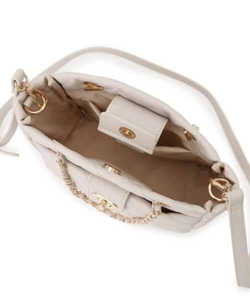 index（インデックス）の「キルティング2WAYバッグ（ショルダーバッグ・レディース・ライトブルー/オフホワイト/ブラック・00）」の11枚目の写真