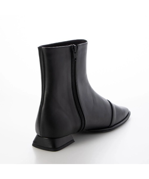 Launa lea(ラウナレア)の「【レイン対応】フラットスクエアトウショートブーツ(R9022)(ブーツ・レディース・ベージュ/ブラック/アイボリー・22.5cm/23.5cm/24.5cm/25.0cm/M/S/L/LL)」の22枚目の写真