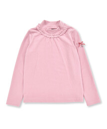 【日本製】ミップスウェードフリルハイネックTシャツ(80~150cm)