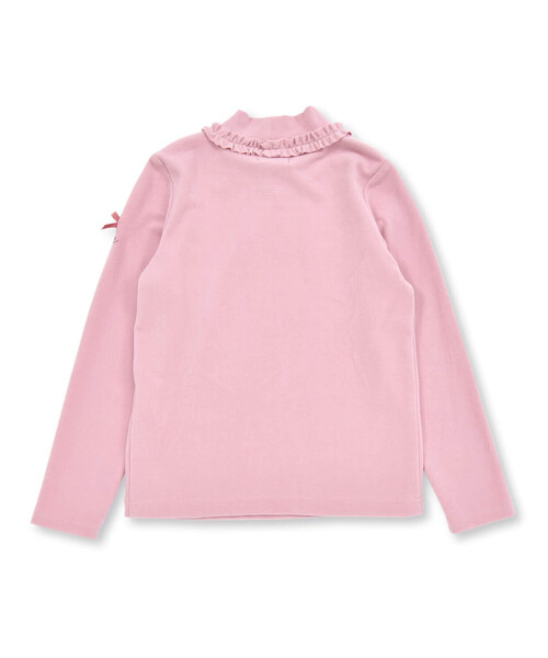 BeBe(ベベ)の「【日本製】ミップスウェードフリルハイネックTシャツ(80~150cm)(Tシャツ/カットソー・キッズ・オフホワイト/ネイビー/ピンク/グレー・120cm/130cm/140cm/90cm/110cm/100cm/80cm/150cm)」の18枚目の写真