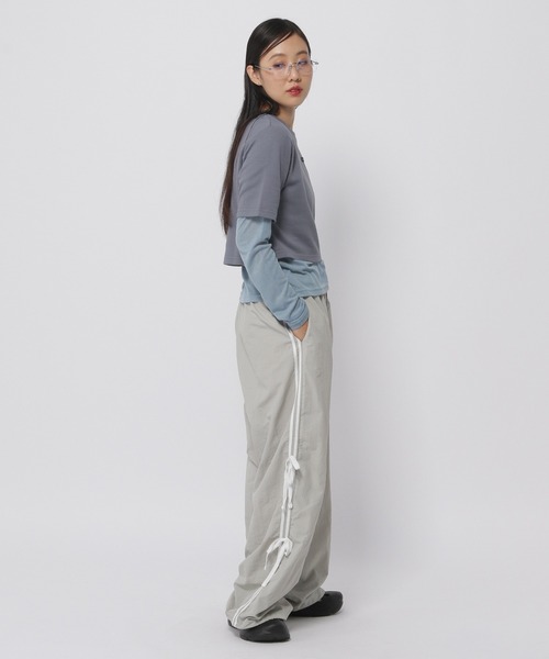 3.3 Field Trip （3.3フィールドトリップ）の「3.3 Field Trip／レイヤード ロングスリーブ（Tシャツ/カットソー・レディース・ライトベージュ/ブルー/ホワイト・FREE）」の6枚目の写真