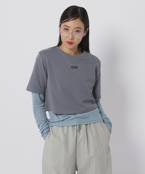 3.3 Field Trip （3.3フィールドトリップ）の「3.3 Field Trip／レイヤード ロングスリーブ（Tシャツ/カットソー・レディース・ライトベージュ/ブルー/ホワイト・FREE）」の8枚目の写真