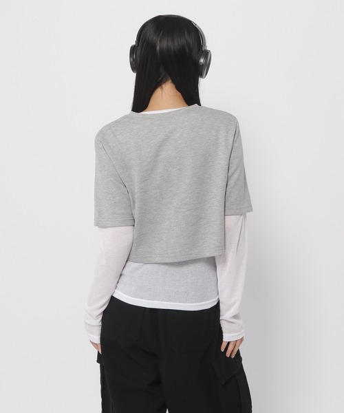 3.3 Field Trip （3.3フィールドトリップ）の「3.3 Field Trip／レイヤード ロングスリーブ（Tシャツ/カットソー・レディース・ライトベージュ/ブルー/ホワイト・FREE）」の18枚目の写真