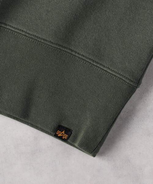 Alpha Industries(アルファインダストリーズ)の「ALPHA(アルファ)【メンズ】サンダーバードクルーネックスウェット(スウェット・メンズ・ブラック/オリーブ・L/M/XL)」の13枚目の写真
