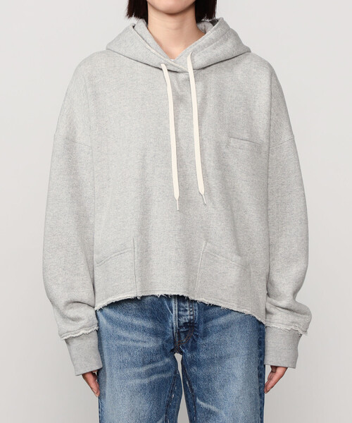 Bshop(ビショップ)の「BRILL | コットン吊り裏毛 ワイドパーカー WOMEN(パーカー・レディース・ライトグレー・F)」の8枚目の写真