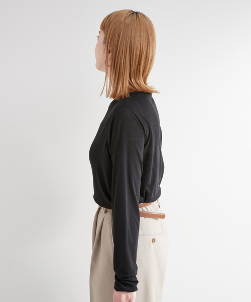 [A|X] ペイズリーパッチクルーネックTシャツ バイアスツイルクルーネックTシャツ｜MEN｜251HSB80-378E｜AZUL
