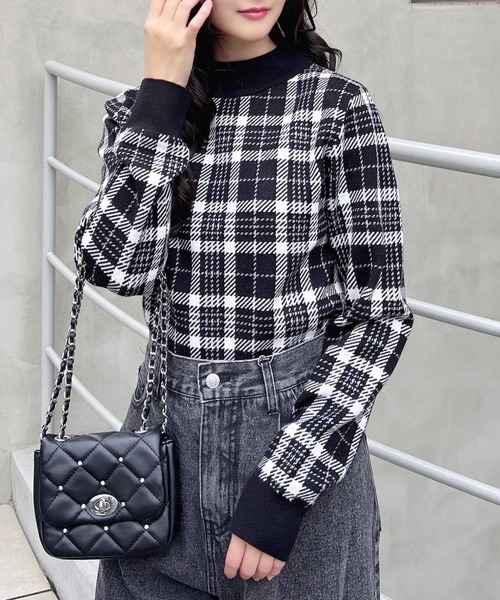 ZARA チェック柄ジャガードニットセーター （PENNEYS（ぺニーズ