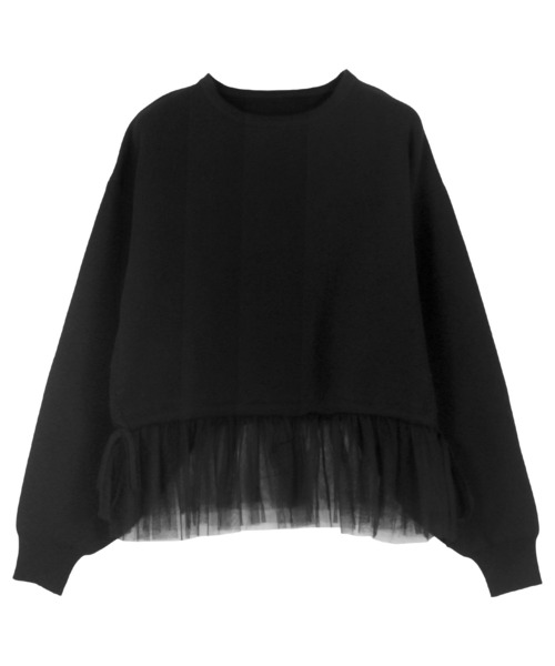 KOBE LETTUCE（コウベレタス）の「[ yuiさんコラボ ] スウェットライクドッキングニットトップス（ニット/セーター・レディース・アイボリー/ブラック/グレー・M）」の18枚目の写真