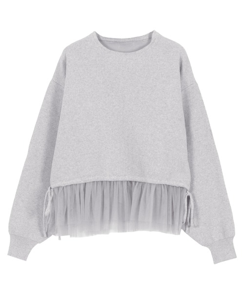 KOBE LETTUCE（コウベレタス）の「[ yuiさんコラボ ] スウェットライクドッキングニットトップス（ニット/セーター・レディース・アイボリー/ブラック/グレー・M）」の19枚目の写真