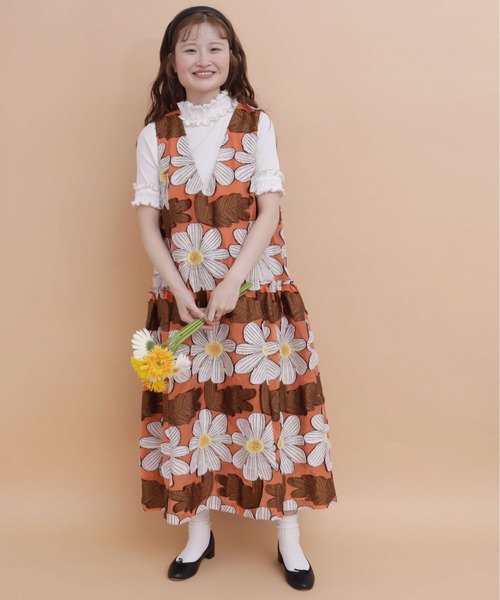 peu pres(プープレ)の「マーガレットJQワンピース(ワンピース・レディース・オレンジ/ブルー・FREE)」の1枚目の写真